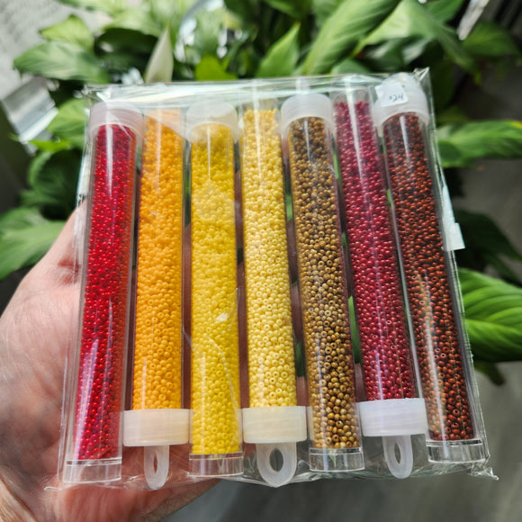 Bead set 11/0 Preciosa Czech Seed Beads 7 Vial Set 1