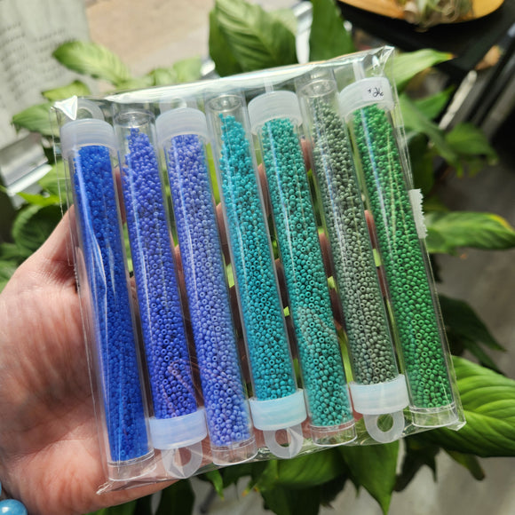 Bead set 11/0 Preciosa Czech Seed Beads 7 Vial Set 2