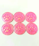 Wolf Paw Cabs - Pink AB (3 pairs) 25mm