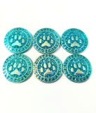 Wolf Paw Cabs - Teal AB (3 pairs) 25mm