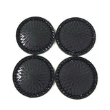 Starburst Round Cabs - Black (2 pairs) 35mm