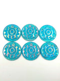 Turtle Cabs - Light Blue AB (3 pairs) 25mm