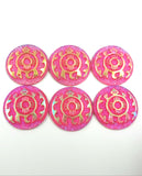 Turtle Cabs - Pink AB (3 pairs) 25mm