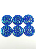 Turtle Cabs - Blue AB (3 pairs) 25mm