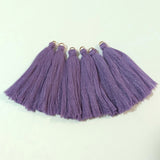 Purple Cotton Tassels (1 pair) - 2.25 inches