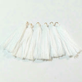 White Cotton Tassels (1 pair) - 2.25 inches