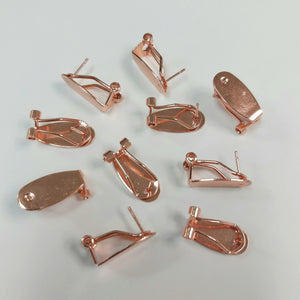 Fingernail Posts - Copper - 10pcs - 9x18mm
