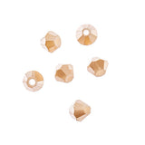 4mm Bicone Opaque Light Champagne Luster