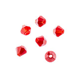 4mm Bicone Opaque Red