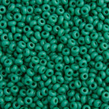 Czech Seed Bead 10/0 Opaque Dark Green - VIAL