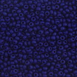 Czech Seed Bead 10/0 Opaque Dark Royal Blue - VIAL #084