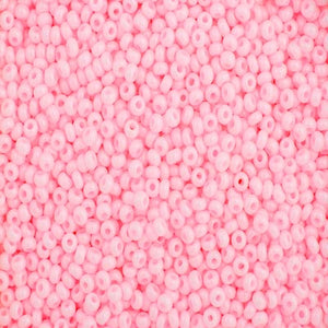 Czech Seed Bead 10/0 Opaque Dyed Pink - VIAL