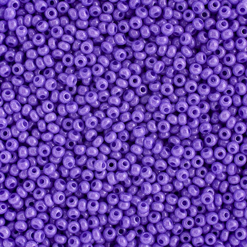 Czech Seed Bead 10/0 Opaque Dyed Dark Violet - VIAL