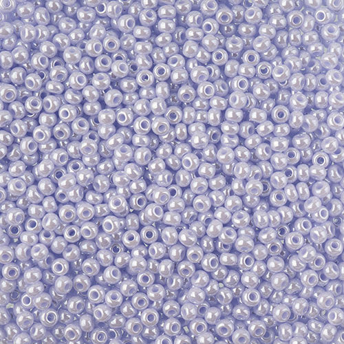 Czech Seed Bead 10/0 Opaque Natural Lilac Luster - VIAL