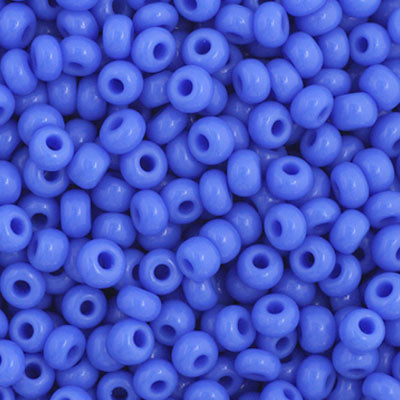 Czech Seed Bead 11/0 Opaque Blue Strung #1026