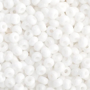 Czech Seed Bead 11/0 Opaque White- VIAL #4903B