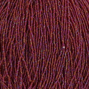 Czech Seed Bead 11/0 Transparent Red AB #4953