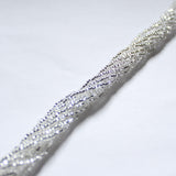 Czech Seed Bead 11/0 S/L Crystal Strung Square Hole #4969