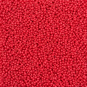 Czech Seed Beads 11/0 Terra Intensive Red Matt - VIAL #3126B