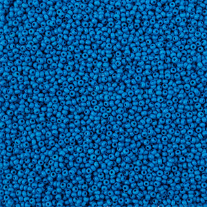 Czech Seed Beads 11/0 Terra Intensive Blue Matt - VIAL #3128B