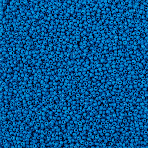 Czech Seed Beads 11/0 Terra Intensive Blue Matt - VIAL #3128B