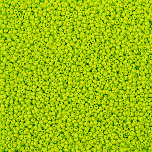 Czech Seed Beads 11/0 Terra Intensive Light Green Matt  - VIAL #3129B