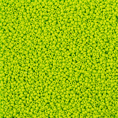 Czech Seed Beads 10/0 Terra Intensive Light Green Matt  - VIAL #121