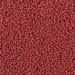 Czech Seed Beads 11/0 Terra Intensive Brown Matt - VIAL #3130B