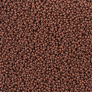 Czech Seed Beads 11/0 Terra Intensive Dark Brown Matt - VIAL #3131B