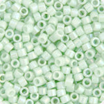 Miyuki Delica 11/0 RD Light Green Mint Opaque AB #1506