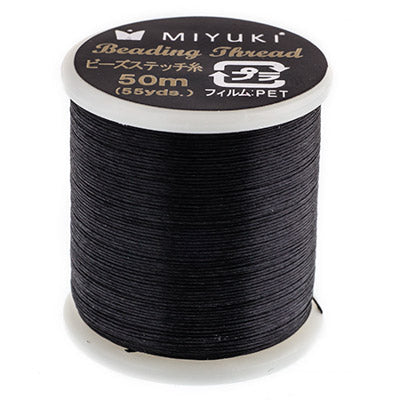Miyuki Nylon Beading Thread B Black (50m)