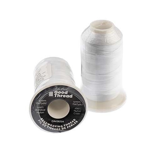 Beading Good Thread - 500m Spool - White TEX 35