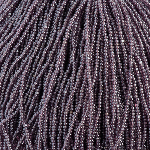 Charlottes 11/0 Opaque Wine Rainbow - Cut Czech Seed Bead