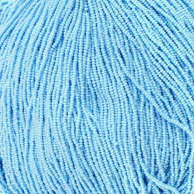 Czech Seed Bead 11/0 Opaque Light Blue Luster #5040
