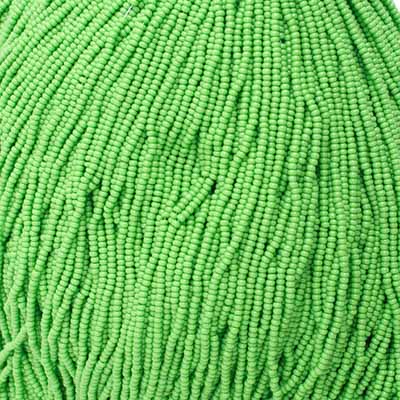 Czech Seed Bead 11/0 Opaque Light Green #4909