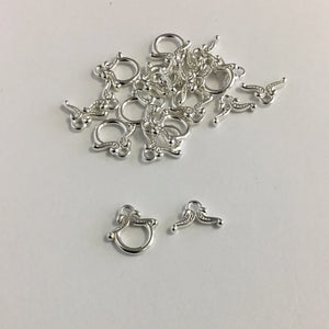 Toggle Clasp- Silver 12mm (10 sets)