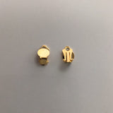 Earring Clip On- Gold 12x10mm