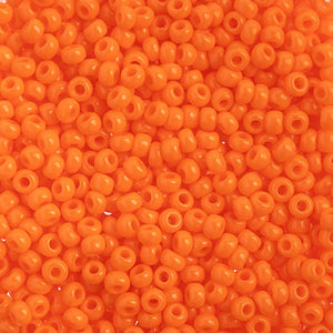 Czech Seed Bead 10/0 Opaque Orange - VIAL