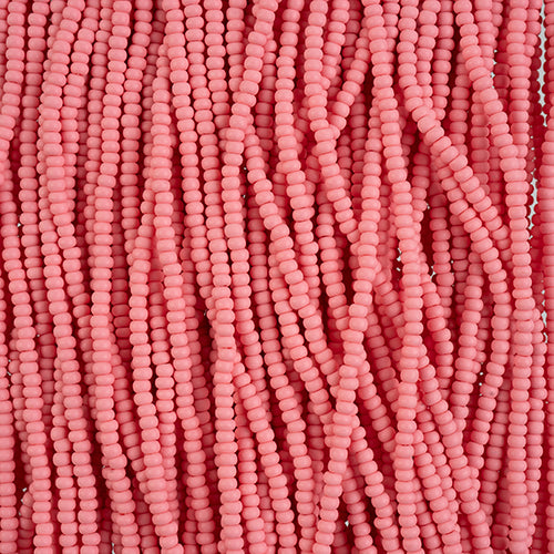 Czech Seed Bead 10/0 Permalux Dyed Chalk Pink Matte #2130