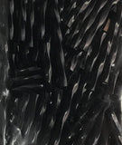Czech Twisted Bugles 25mm Opaque Black