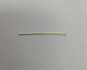 Head Pin- Gold Plated 2.5” 21 Gauge (100pc)