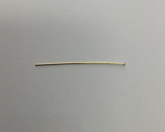 Head Pin- Gold Plated 2.5” 21 Gauge (100pc)