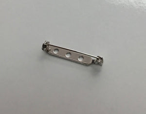 Bar Pin - Silver 25mm (10pc)