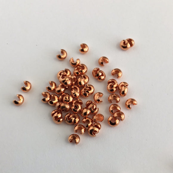Crimp Cover - Copper 3mm (100pc)