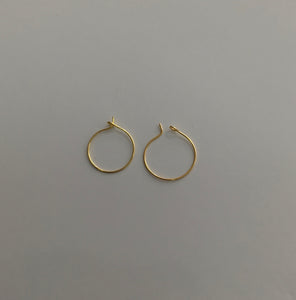 Earring Hoops - 10pcs - 20mm Gold Stainless Steel