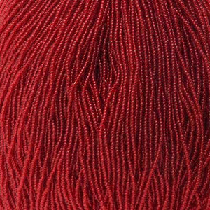 Czech Seed Bead 11/0 Transparent Red #4941