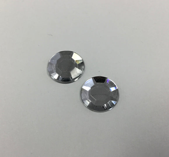 Rhinestone - Crystal Round Cabs (10 pairs) 12mm