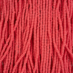 Czech Seed Bead 10/0 Permalux Dyed Chalk Red Matte #2129