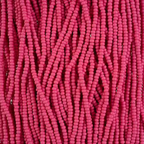 Czech Seed Bead 10/0 Permalux Dyed Chalk Fuchsia Matte #2132