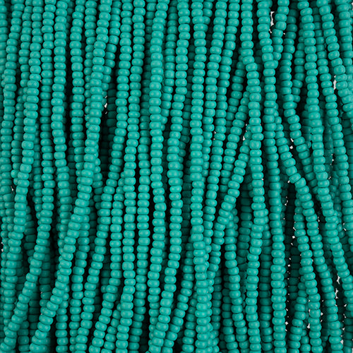 Czech Seed Bead 10/0 Permalux Dyed Chalk Sea Green Matte #2138